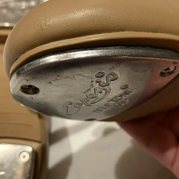 EUC Sz 5W Capezio leather tan tap shoes - Picture 9 of 13